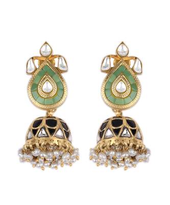 Sangeeta Boochra X Payal Singhal  Hasina Silver Earring with Kundan Work 2