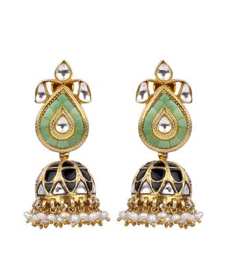 Sangeeta Boochra X Payal Singhal  Hasina Silver Earring with Kundan Work 3