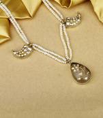 Sangeeta Boochra X Payal Singhal  Amira Silver Necklace with Pearl  Chain