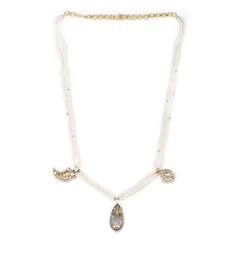 Sangeeta Boochra X Payal Singhal  Mia Silver Necklace with Pearl  Chain 2
