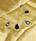 Sangeeta Boochra X Payal Singhal  Ira Silver Necklace with Multiple Stones and Pearl Chain