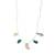 Sangeeta Boochra X Payal Singhal  Parveen Silver Necklace with Multiple Stones and Pearl Chain