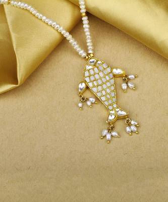 Sangeeta Boochra X Payal Singhal  Tanaz Silver Pendant with Pearl Chain 1