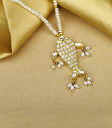 Sangeeta Boochra X Payal Singhal  Tanaz Silver Pendant with Pearl Chain