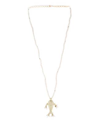 Sangeeta Boochra X Payal Singhal  Tanaz Silver Pendant with Pearl Chain 3