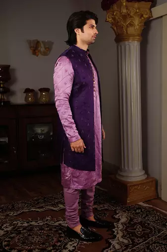 Purple Mitra Bandi Set