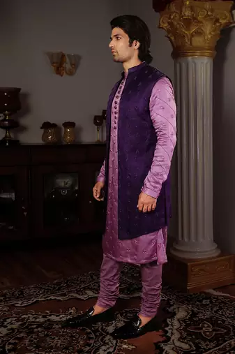 Purple Mitra Bandi Set