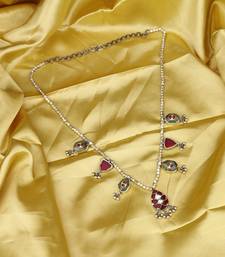 Sangeeta Boochra X Payal Singhal  Aasma Silver Necklace with Silver Chain