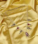 Sangeeta Boochra X Payal Singhal  Aasma Silver Necklace with Silver Chain