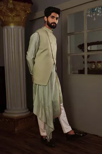 Green Trishti Bandi Set