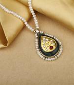 Sangeeta Boochra X Payal Singhal  Rahmat Silver Pendant with Pearl Chain
