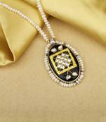 Sangeeta Boochra X Payal Singhal  Nusrat Silver Pendant with Pearl Chain
