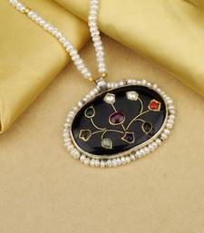 Sangeeta Boochra X Payal Singhal  Seher Silver Pendant with Pearl Chain