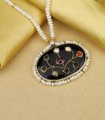 Sangeeta Boochra X Payal Singhal  Seher Silver Pendant with Pearl Chain