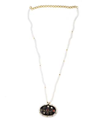 Sangeeta Boochra X Payal Singhal  Seher Silver Pendant with Pearl Chain 2