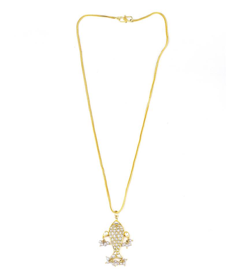 Sangeeta Boochra X Payal Singhal  Amaira Silver Pendant with Silver Chain