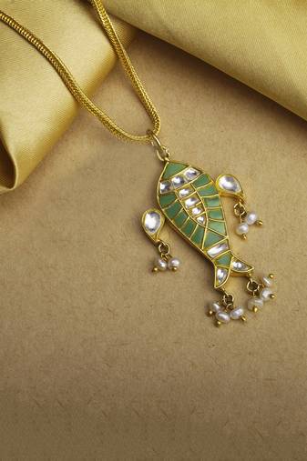 Sangeeta Boochra X Payal Singhal  Arsia Silver Pendant with Silver Chain