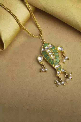 Sangeeta Boochra X Payal Singhal  Arsia Silver Pendant with Silver Chain