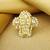 Sangeeta Boochra X Payal Singhal  Zaynab Silver Ring with Kundan Work