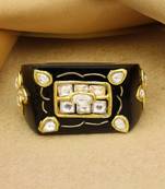 Sangeeta Boochra X Payal Singhal  Sanaa Black Onyx Stone Ring