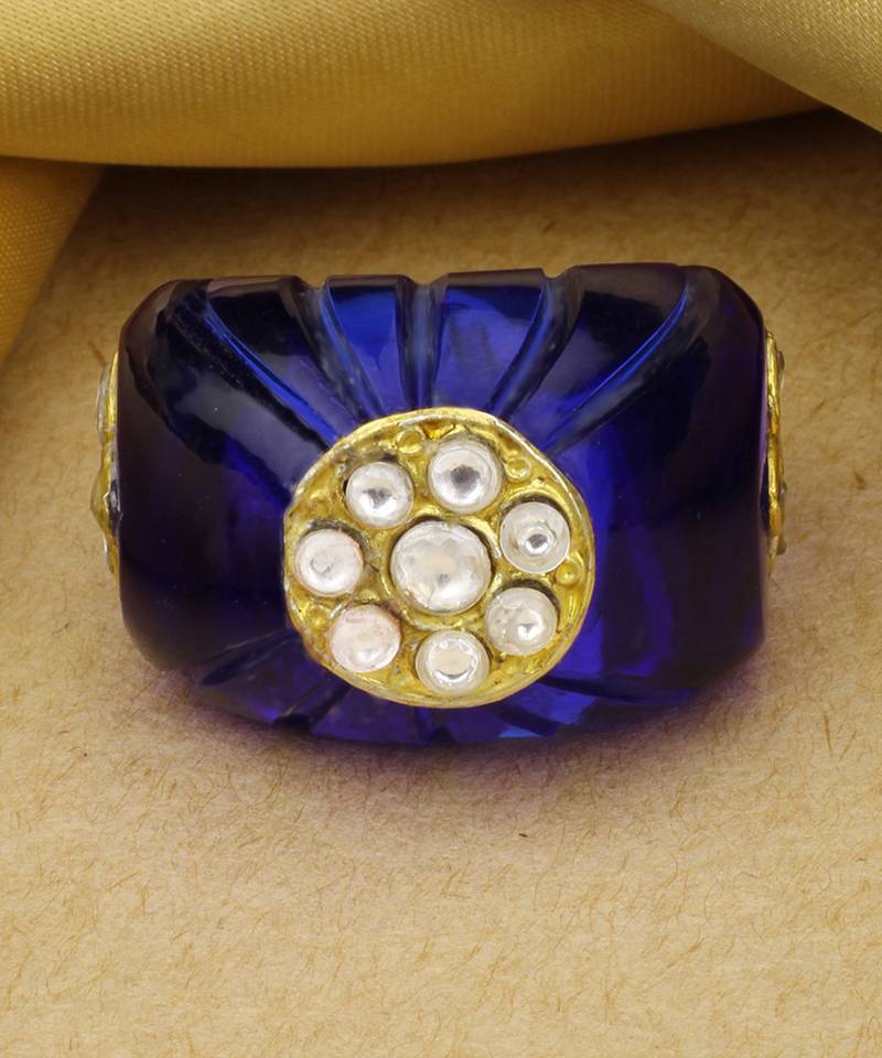 Sangeeta Boochra X Payal Singhal  Yasmin Blue Onyx Stone Ring