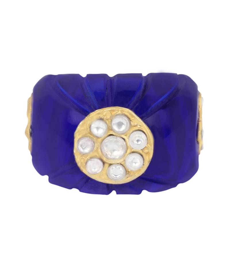 Sangeeta Boochra X Payal Singhal  Yasmin Blue Onyx Stone Ring