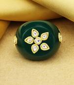 Sangeeta Boochra X Payal Singhal  Shama Green Onyx Stone Ring
