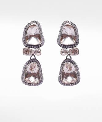 Silver  Mahroz Earrings 3