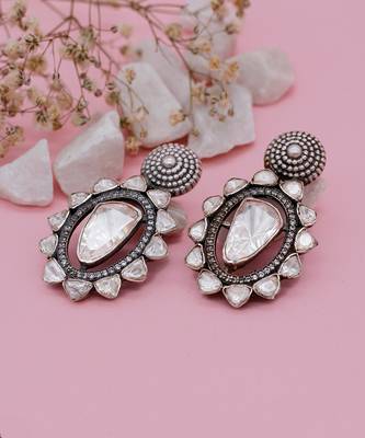 Silver  Mahtab Earrings 1