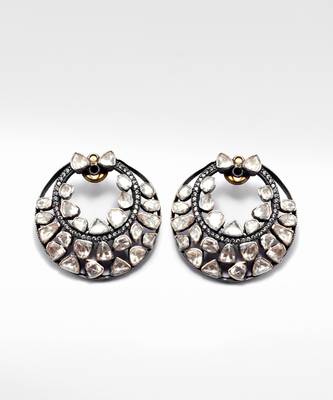 Silver  Margat Moissanite Earring 3
