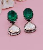 Silver  Naadiya Moissanite Earrings