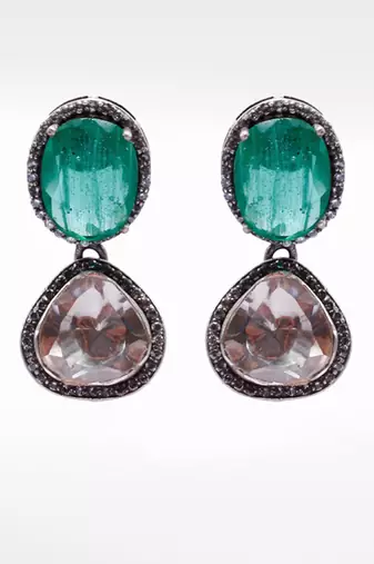 Silver  Naadiya Moissanite Earrings