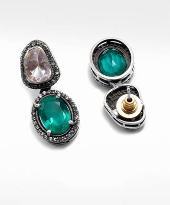 Silver  Rukhsar Earrings 2
