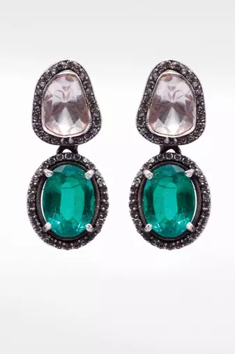 Silver  Rukhsar Earrings