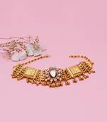 Golden  Yegane Moissanite Choker