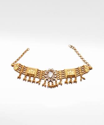 Golden  Yegane Moissanite Choker 3