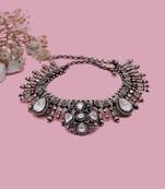 Silver  Kyra Moisannite Necklace