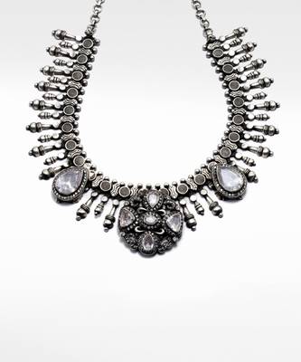 Silver  Kyra Moisannite Necklace 2