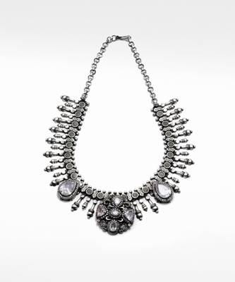 Silver  Kyra Moisannite Necklace 3