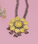 Silver  Aafreen Coin Necklace