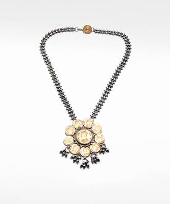 Silver  Aafreen Coin Necklace 2