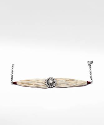 Silver  Arzu Pearl Choker 3