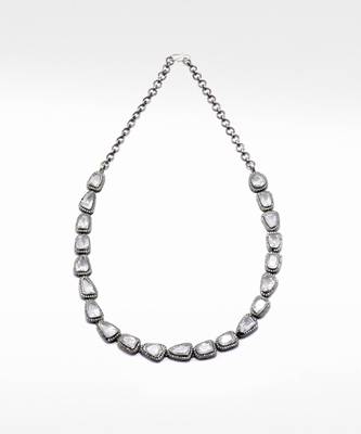 Silver  Moissanite Cyra Necklace 2