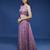 Lavender Net Sequinse Work Semi-Stitched Lehenga & Unstitched Blouse, Dupatta