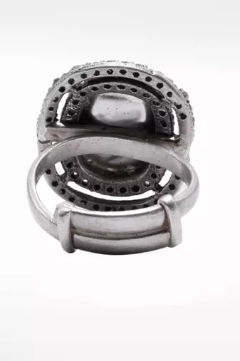 Silver  Parvana Adjustable Ring