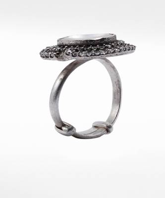 Silver  Parvana Adjustable Ring 4