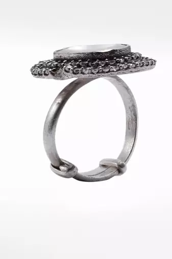 Silver  Parvana Adjustable Ring