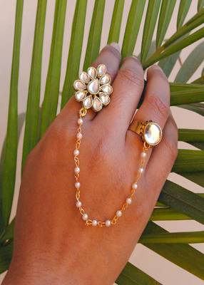 The Dynamic Duo White Round Ring 1