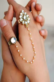 The Dynamic Duo White Round Ring