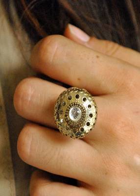 Oxidized Dome Ring 1